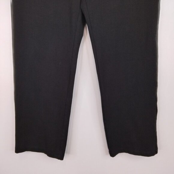 Susan Graver Pull On  Straight Leg Black Pants Size S - Picture 3 of 10